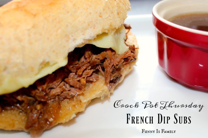 These Crockpot French Dip Subs are a family favorite! If you're looking for an easy crockpot recipe that will be loved by both kids and adults, here it is!