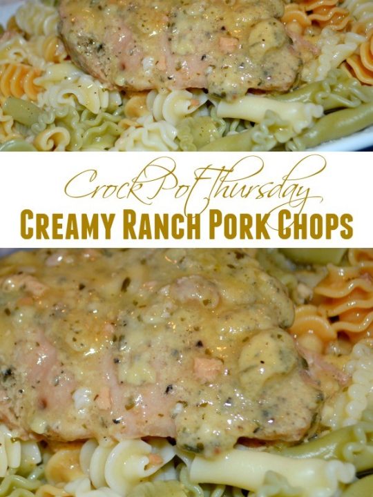 pork chops with ranch dressing and cream of chicken soup 3 Ingredient Crockpot Ranch Pork Chops