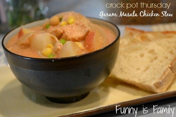 Crockpot Garam Masala Chicken Stew is a fun and delicious twist on chicken soup!