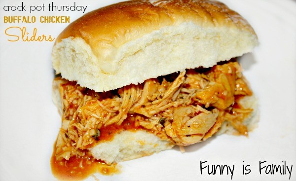 These easy Crockpot Buffalo Chicken Sliders are spicy and delicious, and are perfect party food!