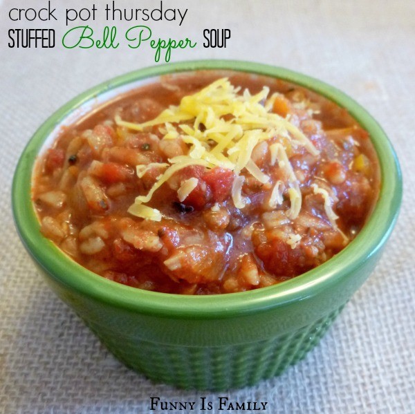 Crock Pot Thursday: Stuffed Bell Pepper Soup