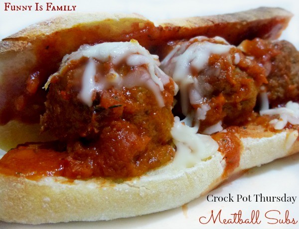 These Crock Pot Meatball Subs are delicious!