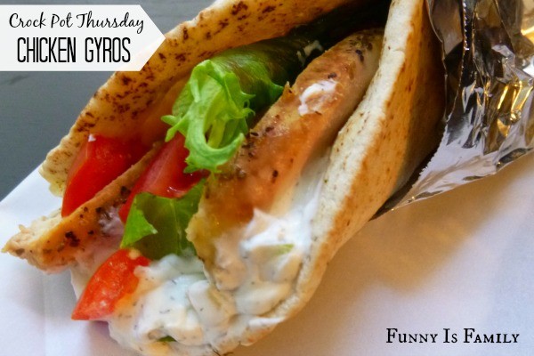 These Crockpot Chicken Gyros are a tasty and fun dinner idea the whole family will love!