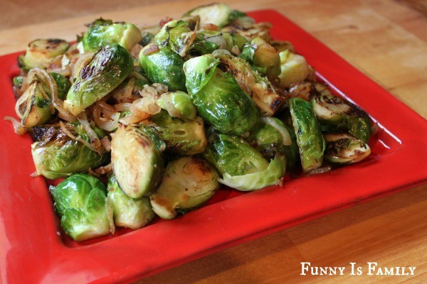 These Balsamic Brussels Sprouts with Bacon and Onion are a healthy and delicious side dish that pair well with countless dinner recipes!
